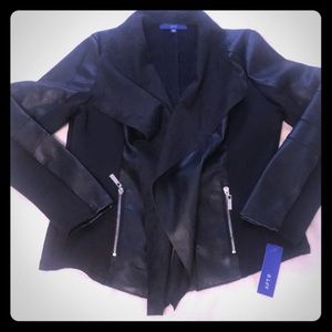 Apt 9 faux leather waterfall jacket